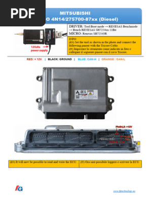 BENCHMODE 275700-87xx 4N14 SH72543 MITSUBISHI | PDF