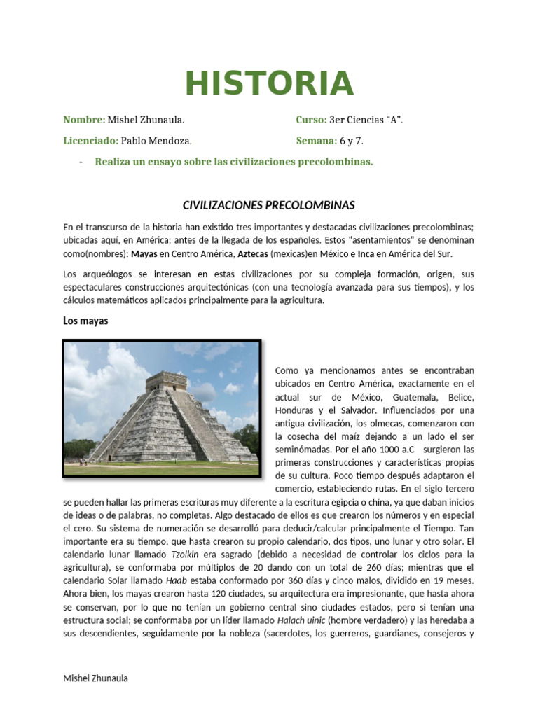 Civilizaciones Mayas, Aztecas e Incas | PDF | Imperio Inca ...