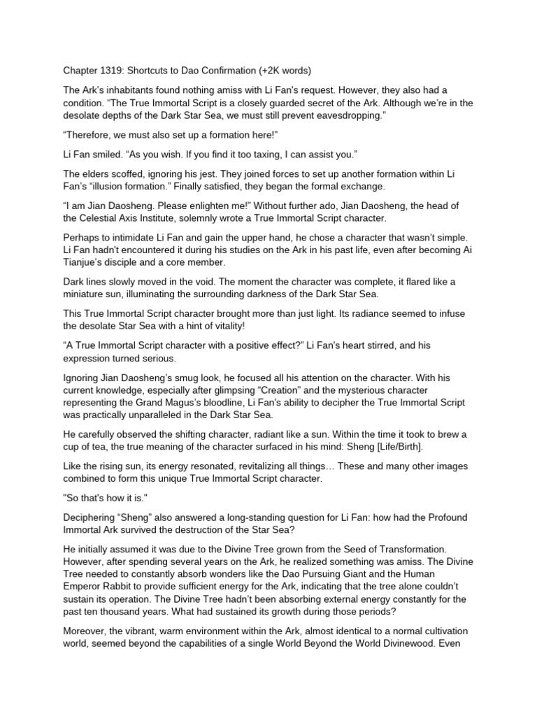 True Immortal Script Insights Unveiled | PDF | Tao | Immortality