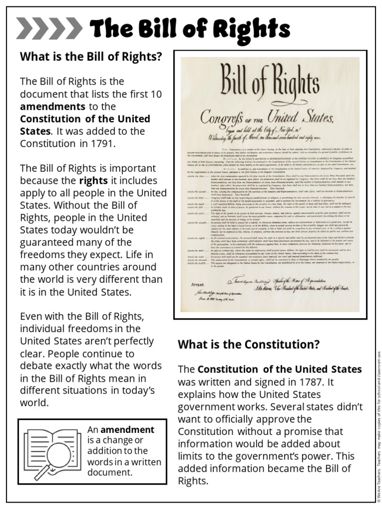 Understanding the Bill of Rights | PDF | United States Bill Of Rights ...