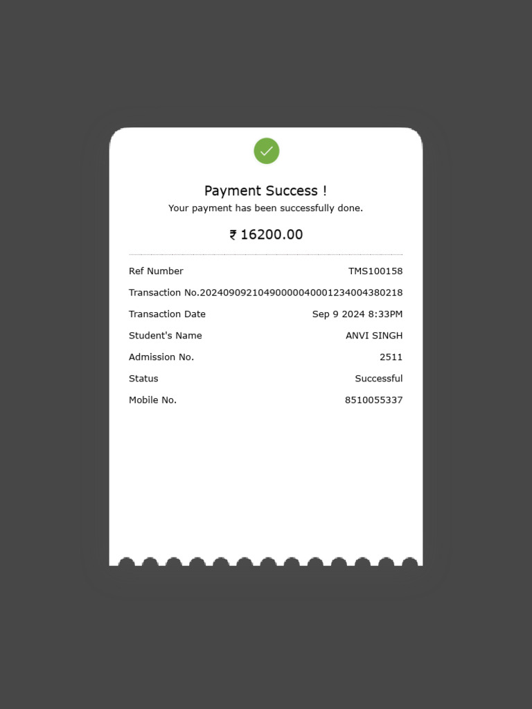 Payment Confirmation for Anvi Singh | PDF