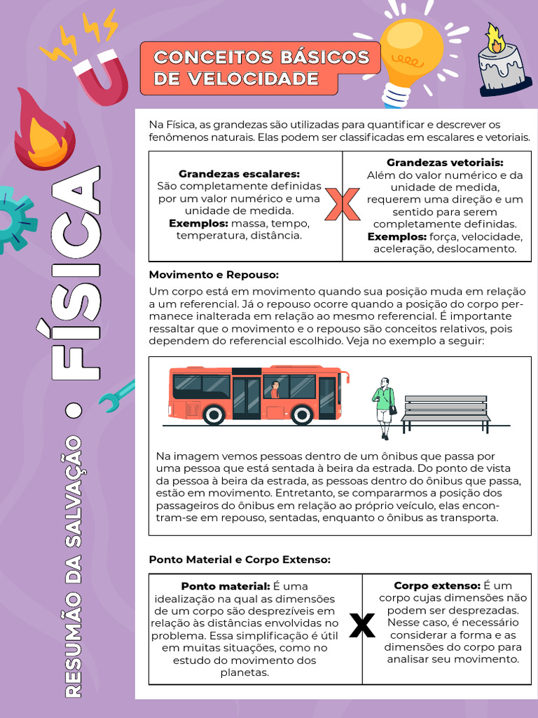 Conceitos Fundamentais de Velocidade e Movimento | PDF | Leis do ...
