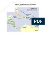 Map of Central America and the Caribbean