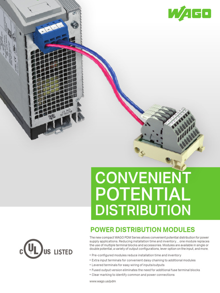 Compact Power Distribution Modules | PDF | Alternating Current | Lever