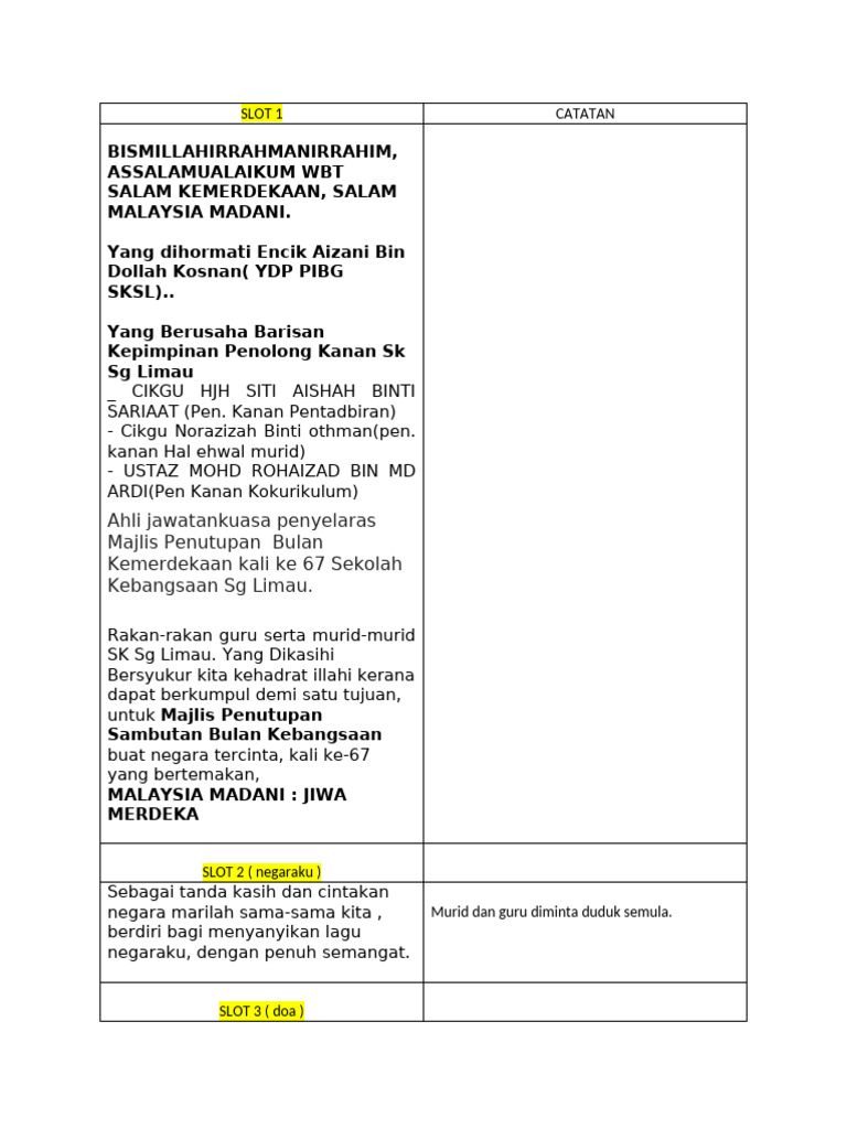 Penutup Merdeka 2023 | PDF