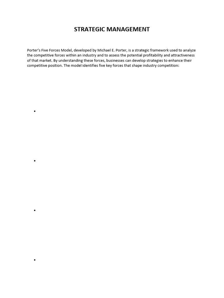 Strategic Management Study | PDF | Strategic Management | Swot Analysis