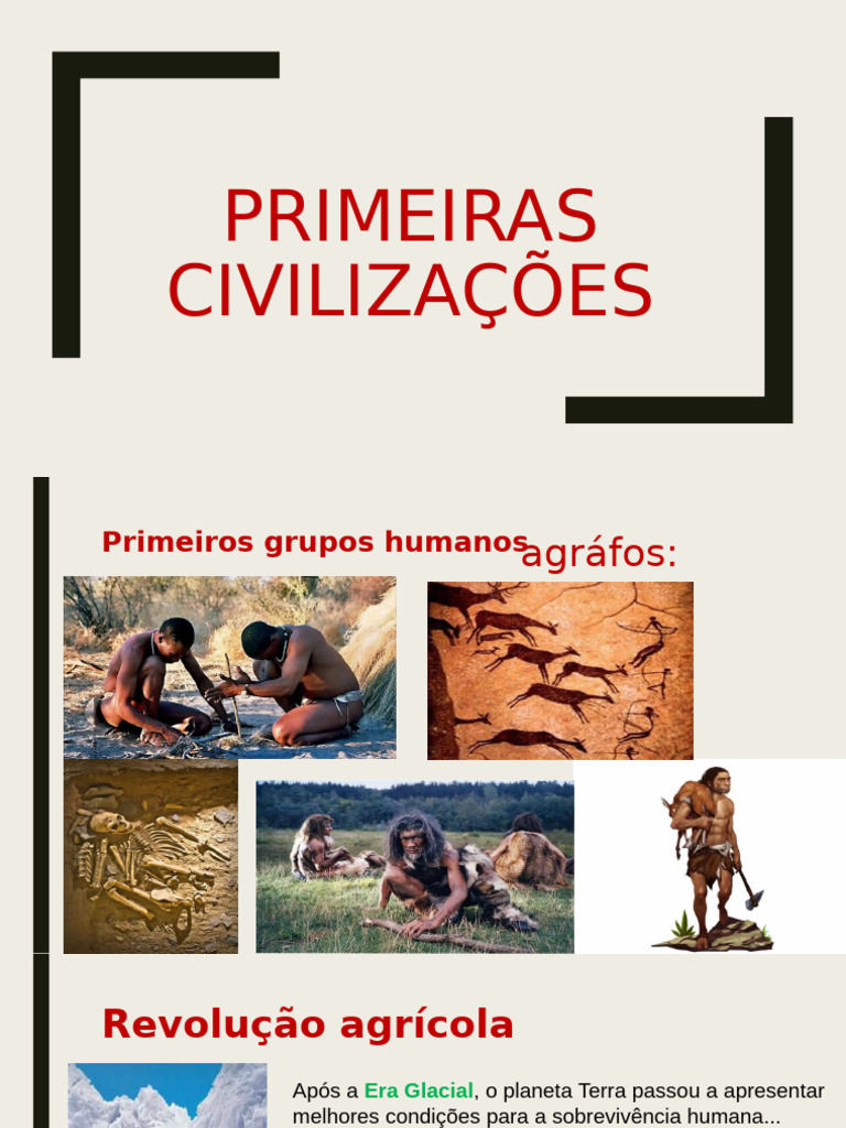 Primeiras Civilizações da História | PDF | Mesopotâmia | Antigo Egito