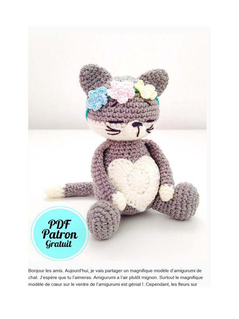 Chaton Amigurumi Chat Tuto Gratuit