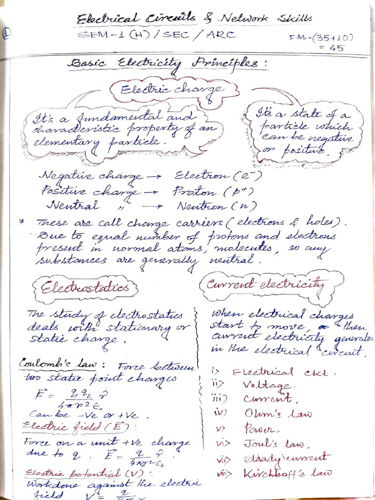 Sec 1 | PDF | Applied And Interdisciplinary Physics | Electricity