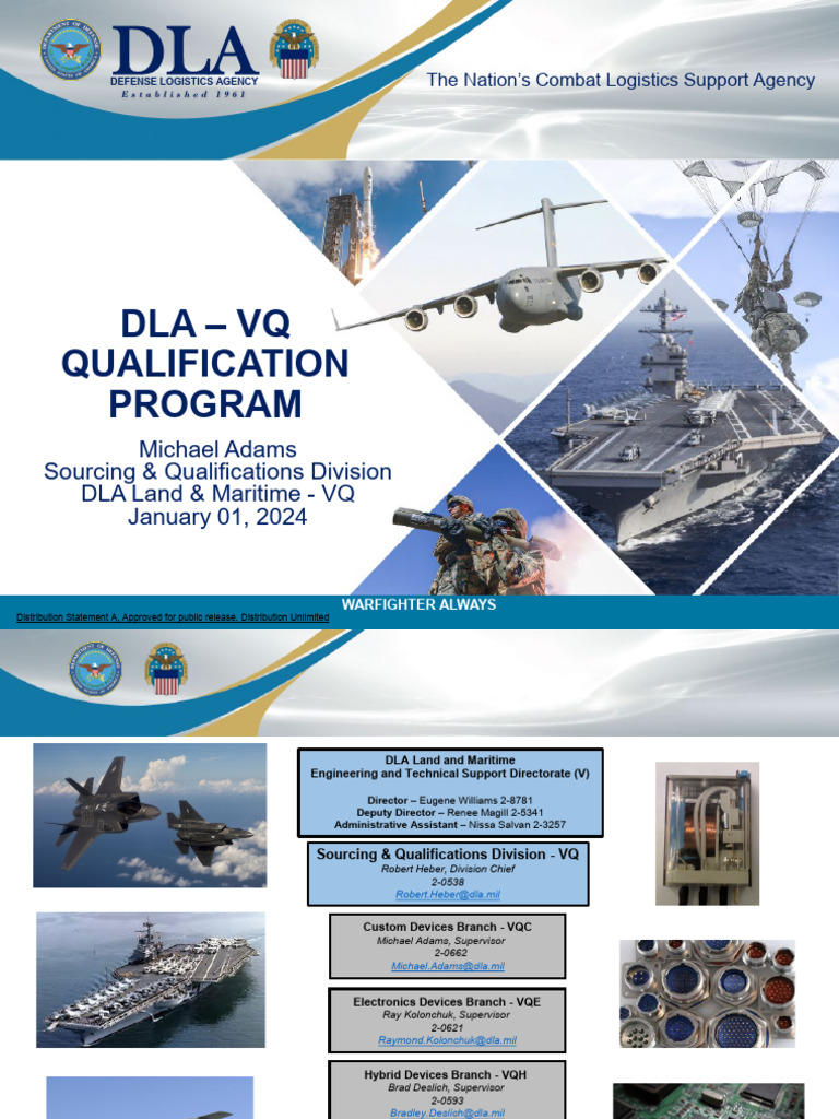 DLA Qualified Products Database Overview | PDF | Reliability ...