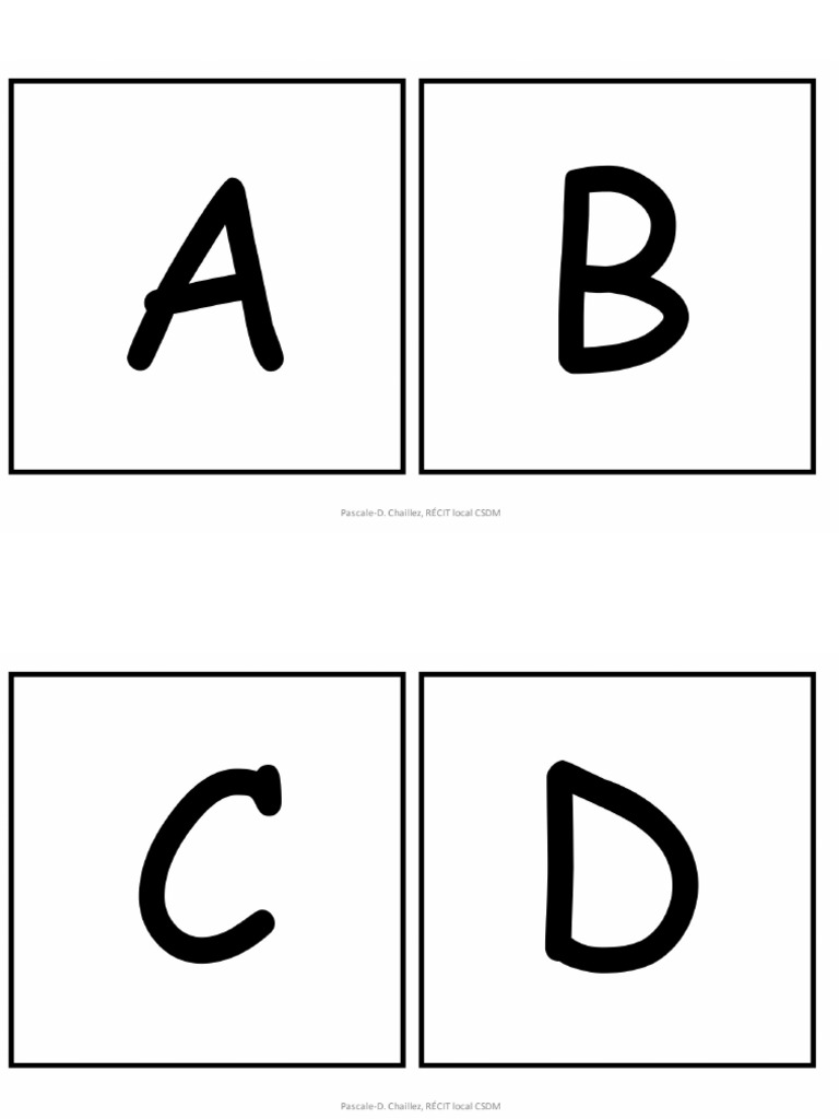 Gabarit Alphabet - Blue-Bot 1 | PDF
