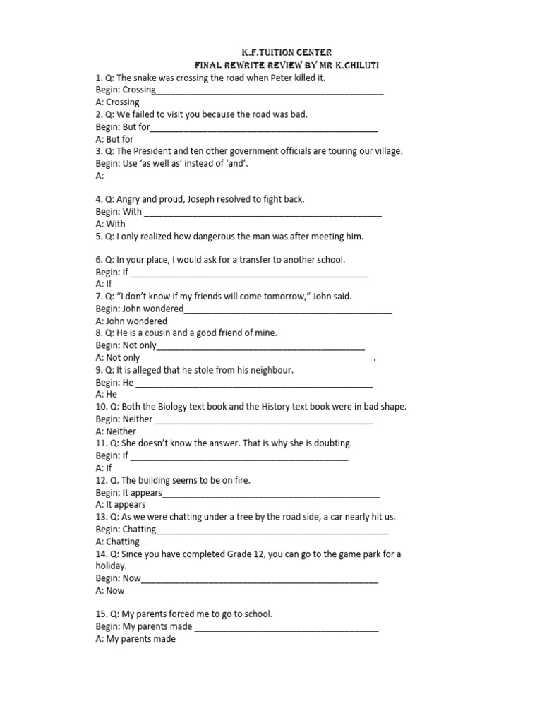 Mr k rewrites 125625 pdf language arts discipline