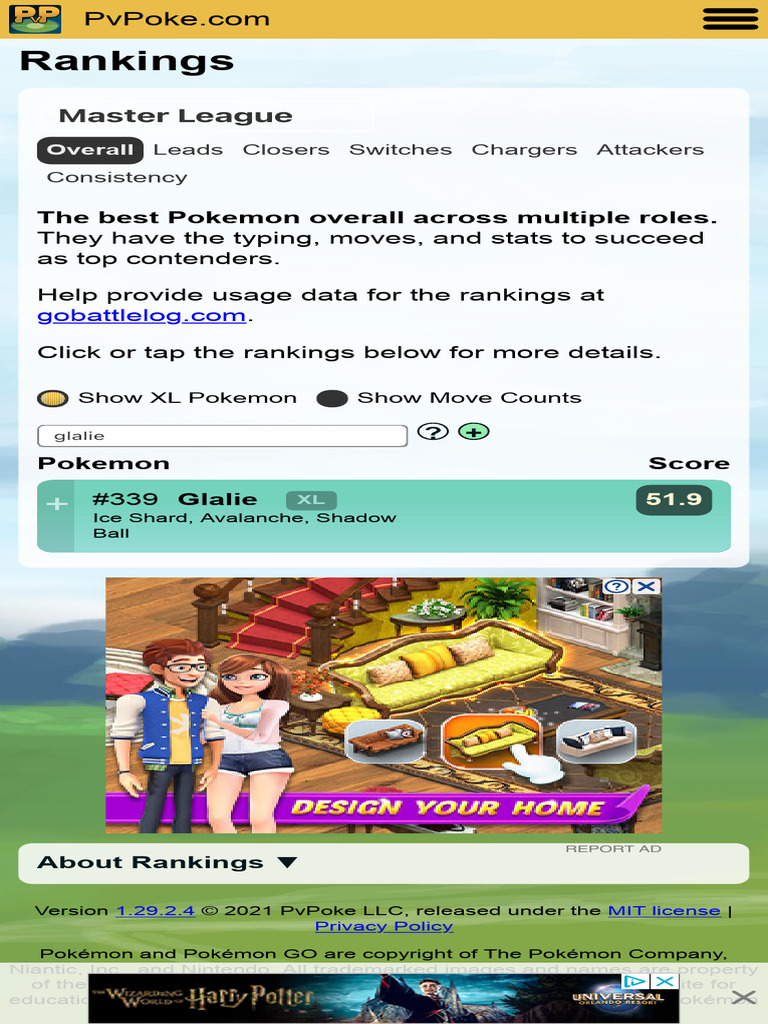 Image Result For Great League Pvp Rankings Pvpoke