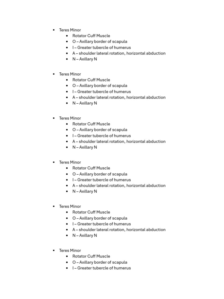 Origins And Insertions 3 Pdf Shoulder Musculoskeletal System