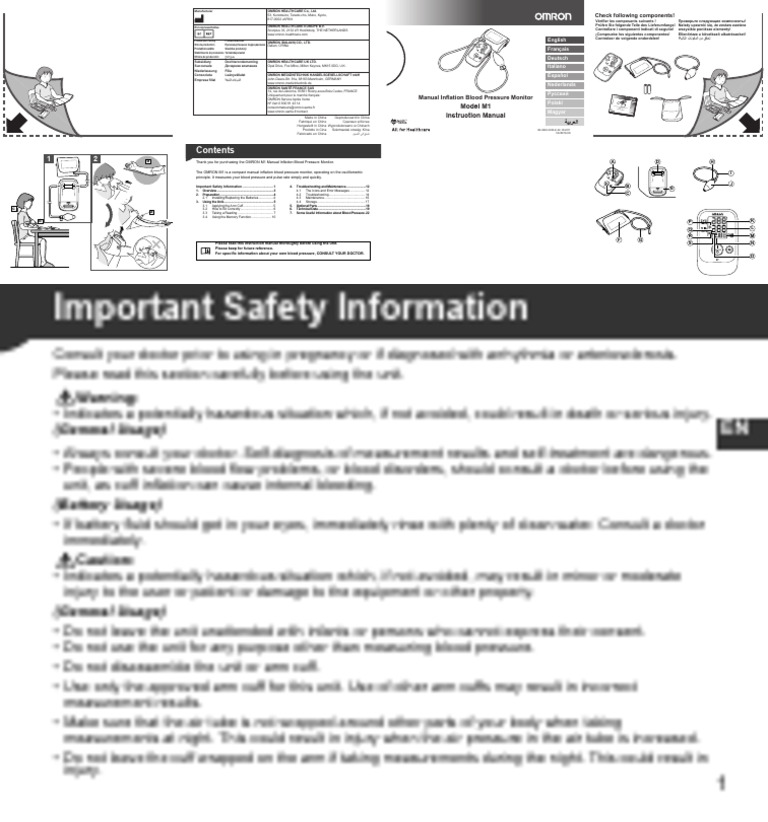 OMRON HEM-4030 User Manual | PDF | Blood Pressure | Hypertension