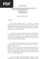 Carta CORCAS 17 de abril de 2006