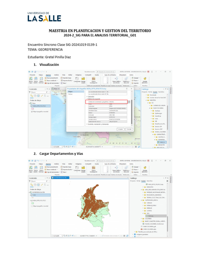 Georeferenciación Gretel Pinilla | PDF | Métodos y materiales de enseñanza