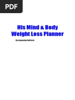 Download His Mind  Body Weight Loss Planner by Her Mind  Body SN78982741 doc pdf