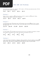 2012 AMC 10A Problems | PDF | Area | Mean