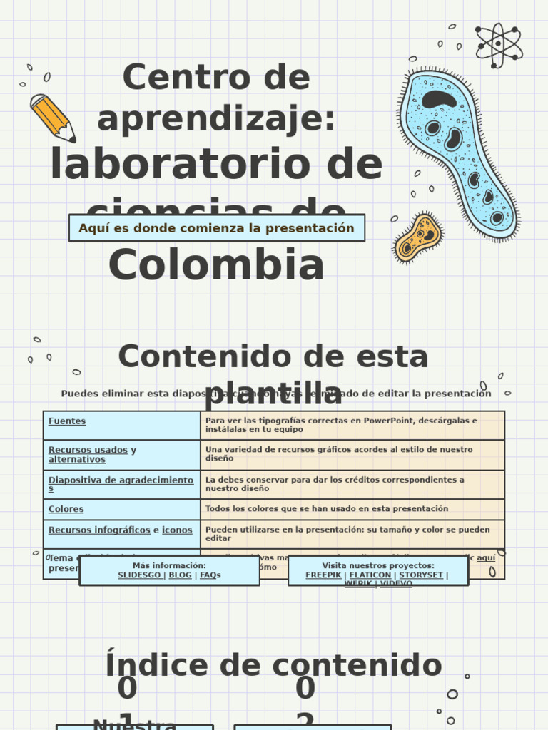 Colombian Science Lab Learning Center by Slidesgo | PDF | Planetas ...
