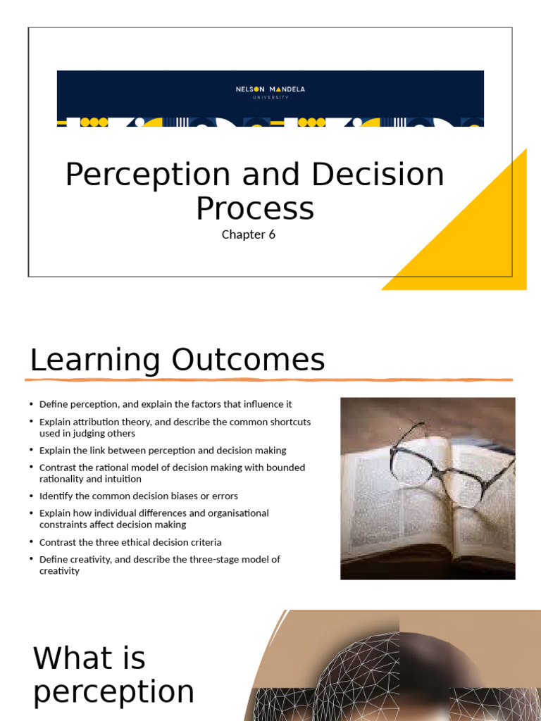 Chapter 6 Perception and Decision Process | PDF | Perception | Decision ...