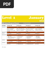 Level 1 January: BSF School Program Planner