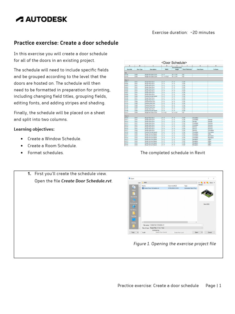 PE M4 01 - Create Door Schedule | PDF | Computing | Software