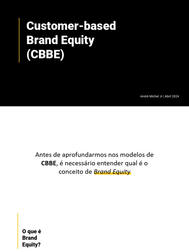 Entendendo o Brand Equity CBBE | PDF | Marca | Economia de negócios