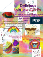 Publicidad de Mi Pequeño Negocio Delicious Rainbow Cakes