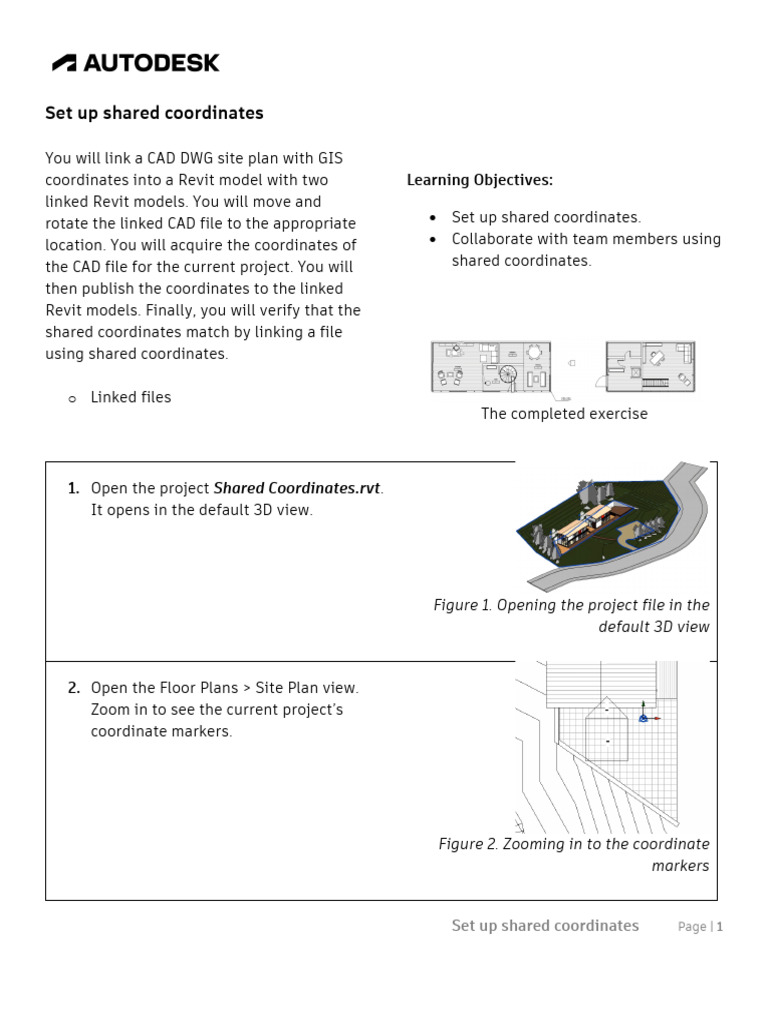 Set Up Shared Coordinates in Revit | PDF | Autodesk Revit | Software