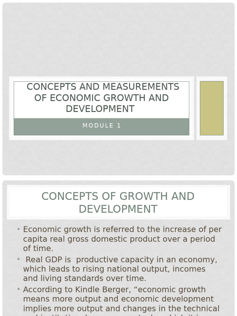 Economic Growth and Development Concepts | PDF | Economic Growth | Gini ...