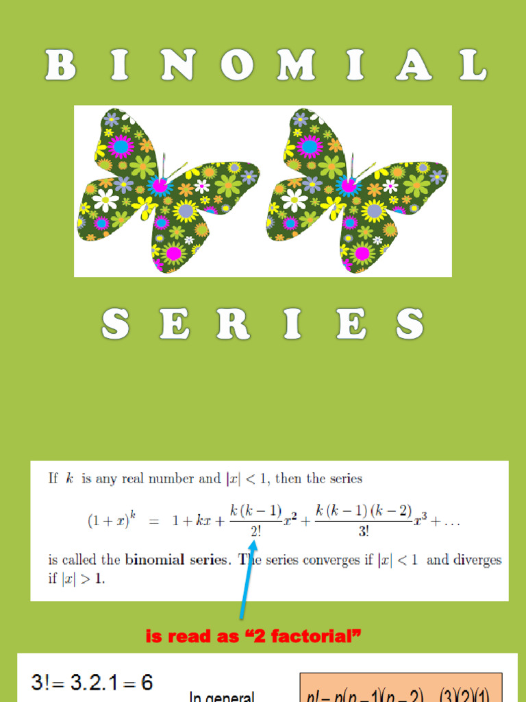 L6 - Binomial Series | PDF