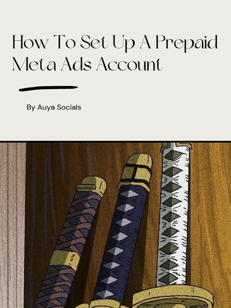 Setting Up a Prepaid Meta Ads Account | PDF | Debit Card | Facebook