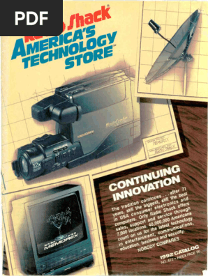 Radio Shack Consumer Electronics 1992 | PDF | Credit Card | Radio