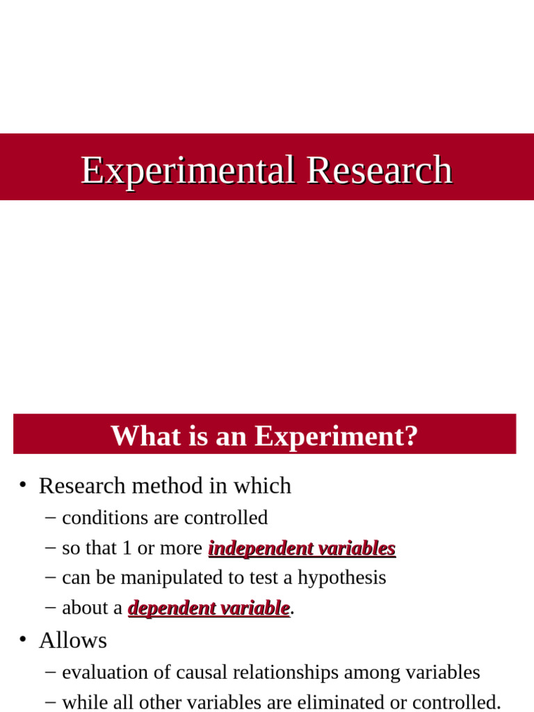 Understanding Experimental Research Methods | PDF | Experiment ...