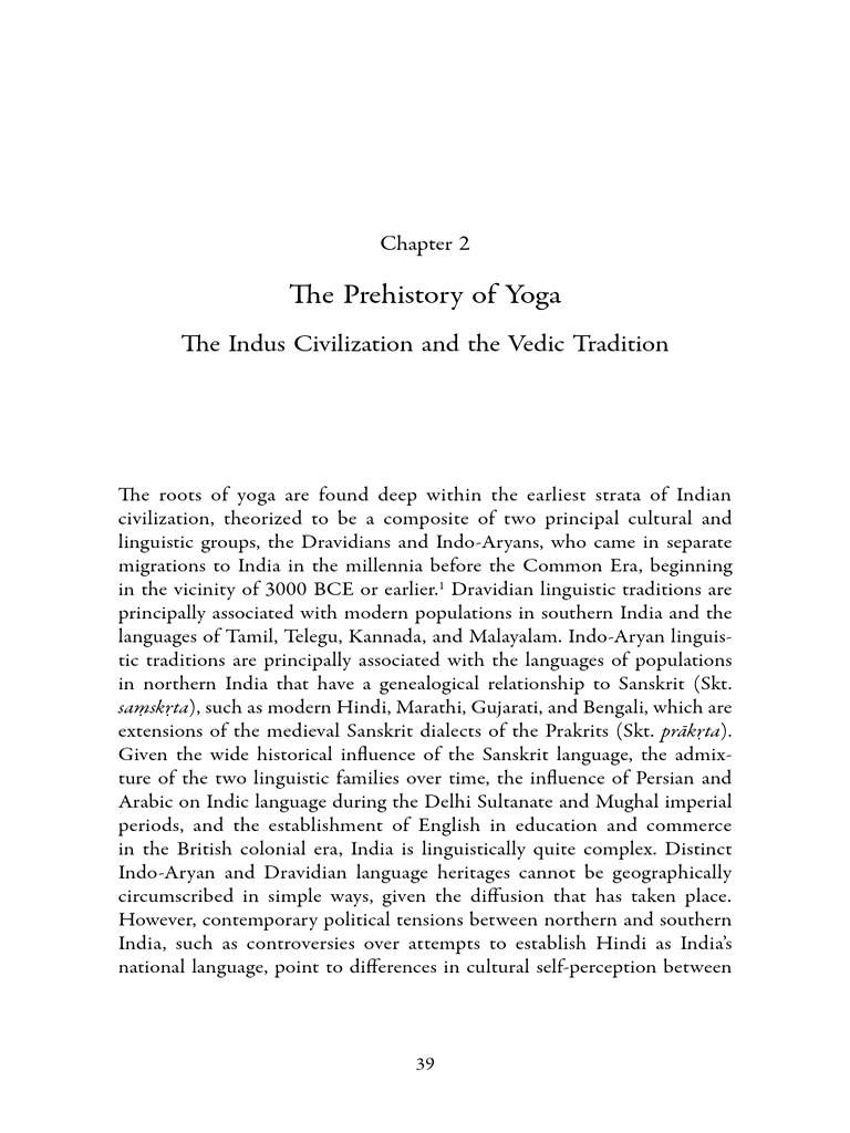 Sarbacker - Prehistory of Yoga | PDF | Vedas | Sanskrit