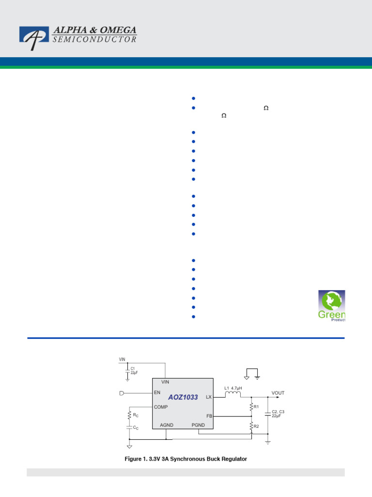 AOZ1033AI | PDF | Electrical Engineering | Electricity