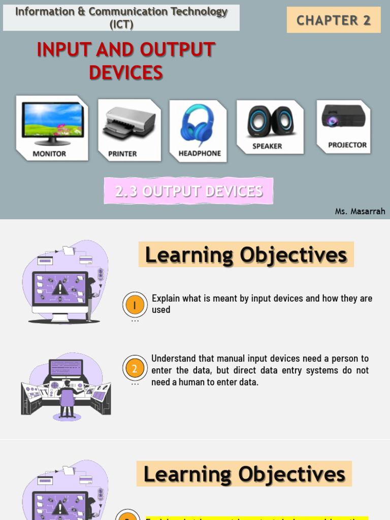 CHPT 2.3 Output Devices | PDF | Printer (Computing) | Computer Monitor