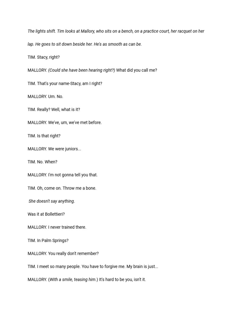 The last match scene pdf