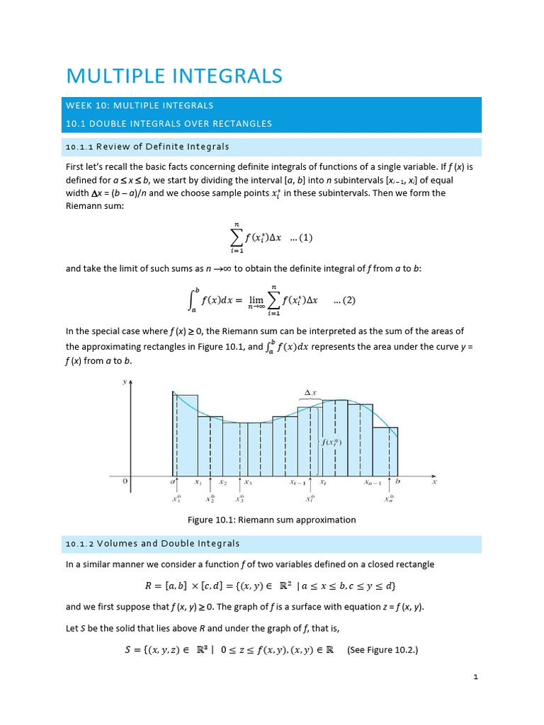 Evaluate Double Integral Over Region D | PDF | Integral | Interval ...