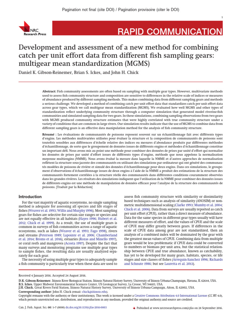 Gibson-Reinemer Et Al., 2016 | PDF | Coefficient Of Variation | Mean