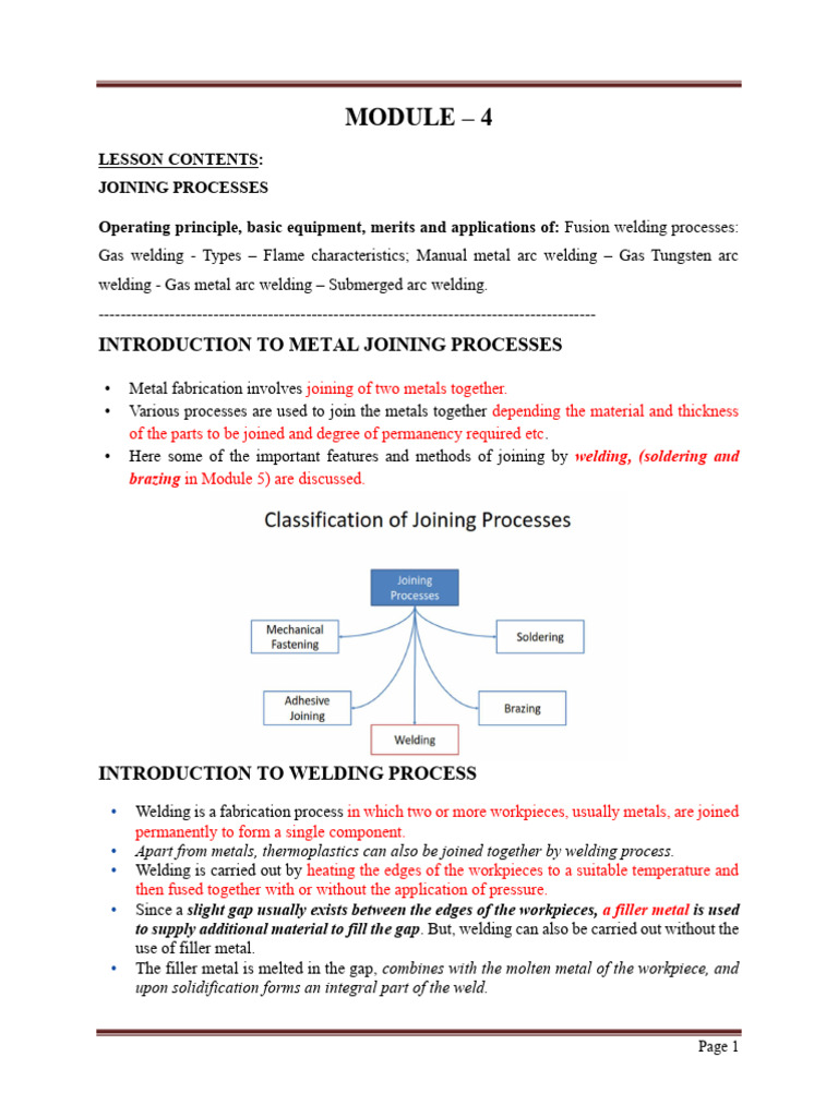 Overview of Welding Processes and Applications | PDF | Construction ...