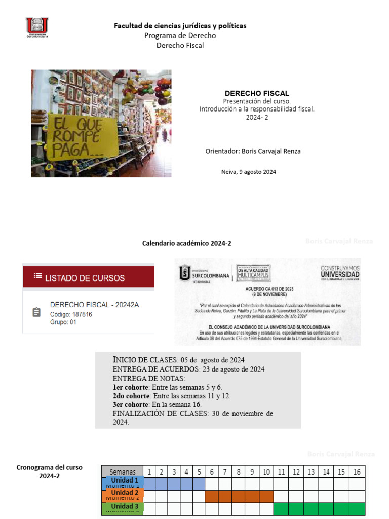 Curso de Derecho Fiscal 2024-2 | PDF | Justicia | Crimen y violencia