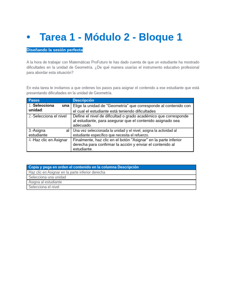 Tarea 1 - Módulo 2 - Bloque 1 - ES | PDF