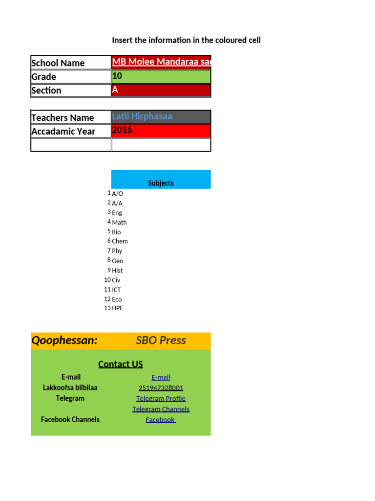 Grade 10 Student Performance Report | PDF