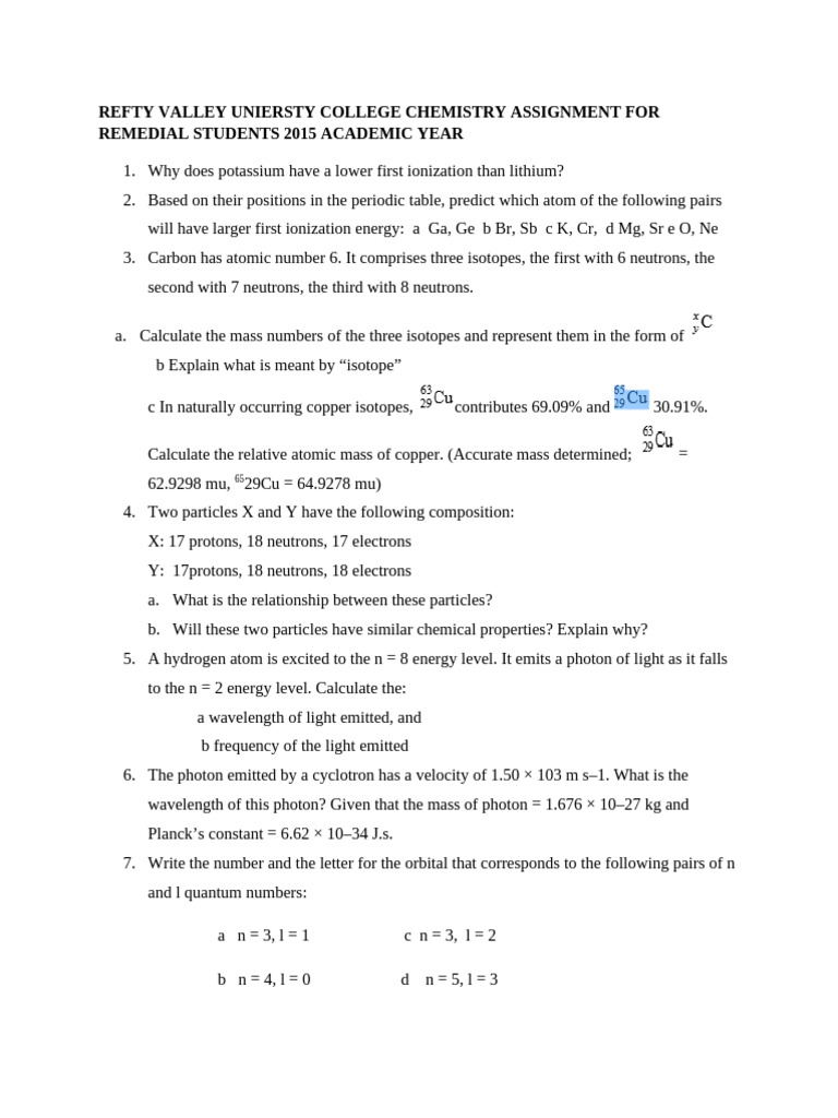 Remedial | PDF | Science & Mathematics