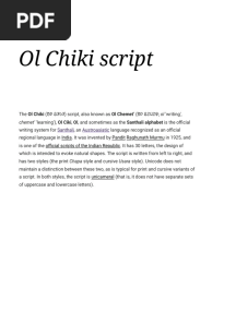 Ol Chiki Script - Wikipedia