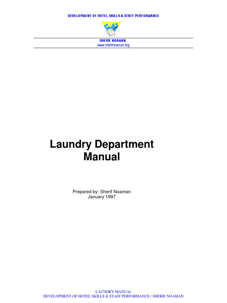 Laundry Manual PDF Laundry Washing Machine
