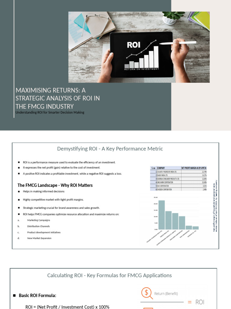 ROI Calculation in FMCG Distribution | PDF | Return On Investment ...