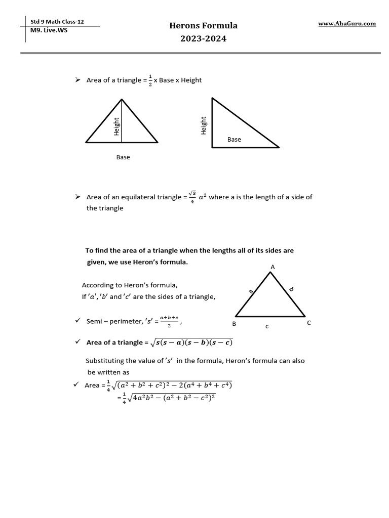 Triangle and Quadrilateral Area Problems | PDF | Area | Elementary Geometry